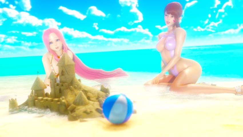 3d 3d_girl 3d_model ass bath bathing beach big_ass big_breasts big_butt bikini blue_eyes breasts cgi cgi_girl chubby chubby_female d.va hips honey_select honey_select_2 kuroinu_~kedakaki_seijo_wa_hakudaku_ni_somaru~ long_hair multiple_girls overwatch paradise pink_hair playful playtime pool prim_fiorire relax relaxation relaxed relaxing sand_castle se_viene_corp_(artist) short_girl spa steam steaming_body steamy studio_neo studio_neo_2 sunny swimsuit uncensored warm warm_colors waterfall waves yuri