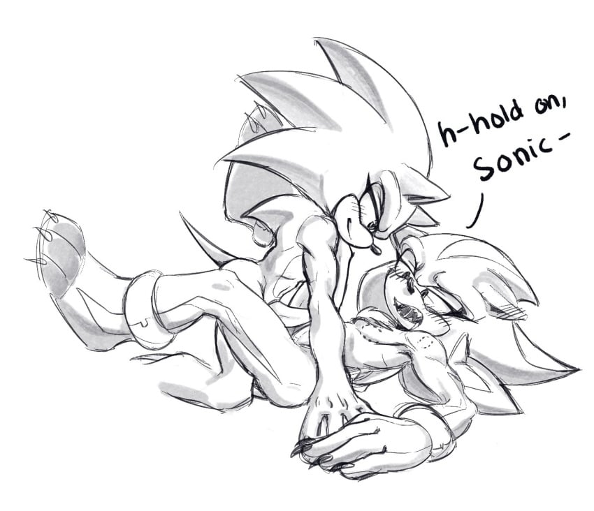 anthro barefoot bite_mark blush claws duo eyelashes genitals hi_res male male/male noctobi nude penis shadow_the_hedgehog sonadow sonic_(series) sonic_the_hedgehog sonic_the_hedgehog_(series) toe_claws