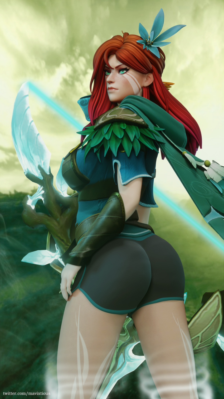 arcana big_butt red_hair tagme