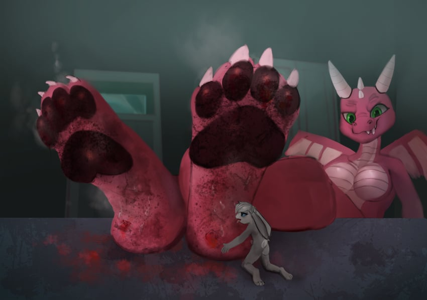 anonymous_artist anthro blood bodily_fluids bun_morozov businesswoman dirtyboy dominant dragon duo eve_softpaw feet female foot_focus gore hi_res humiliation lagomorph leporid licking macro male male/female mammal micro musk mythological_creature mythological_scalie mythology nude paws rabbit sadism scalie smelly sweat teasing tongue violence worship