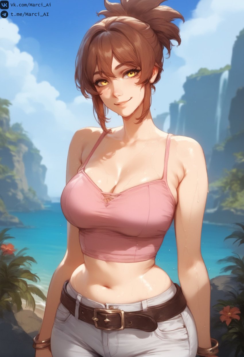 ai ai_generated animedrawing animegirl animemangagirl animestyle breasts dota dota2 dota2fanart dota2girls dota2heroes dota_2 dotadragonsblood gamecharacter gamefanart marci marci_(dota) marci_ai painting photoshop sport