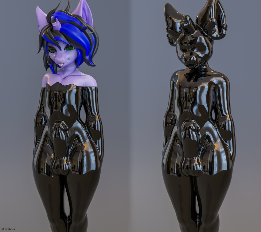 3d_(artwork) absurd_res animate_inanimate anthro bat bat_pony blender_(artwork) blender_cycles clothing digital_media_(artwork) dragon equid equine goo_creature hasbro hi_res horse kuro_(kurolatex) kurolatex latex latex_clothing latex_skinsuit living_clothing living_latex male mammal my_little_pony mythological_creature mythological_scalie mythology pony scalie skinsuit solo tight_clothing