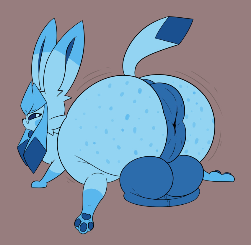 2024 3_toes anus ass balls big_balls blue_anus blue_balls blue_body blue_ears blue_fur blue_pawpads blue_paws blue_sclera blue_tail blue_tongue brown_background canid canine cheek_tuft colored dipstick_ears donut_anus ear_markings ear_tuft eeveelution evilfiendish eyewear eyewear_only facial_tuft feet feral flat_colors freckled_butt freckles full-length_portrait fur fur_markings generation_4_pokemon genitals glaceon glasses glasses_only hi_res hindpaw huge_balls hyper_anus male male_focus male_only mammal markings motion_lines multicolored_body multicolored_ears multicolored_fur nintendo nude pawpads paws pokemon pokemon_(species) portrait puffy_anus pupils quadruped simple_background solo solo_male tail three-quarter_view toes tongue tongue_out tuft two_tone_body two_tone_fur wearing_glasses white_pupils