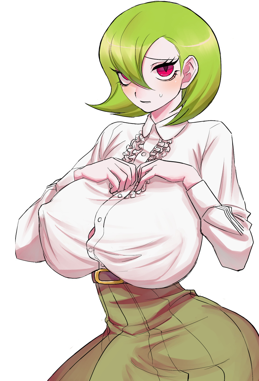 17:25 1futa belt big_breasts blush blushing breasts bulge clothed clothing covered_nipples dress erect_nipples erection erection_under_clothes erection_under_skirt eye_contact eyebrows eyelashes fully_clothed futa futa_only futanari gardevoir green_hair hands_on_breasts hips huge_breasts human human_only humanized humanoid large_breasts light_skin looking_at_viewer nintendo nipple_bulge pale_skin penis penis_bulge penis_under_clothes penis_under_skirt pokemon pokemon_(species) pokemon_rse red_eyes seto_reiichi simple_background skirt skirt_lift solo solo_futa standing sweat sweating thick thick_thighs thighs white_background wide_hips