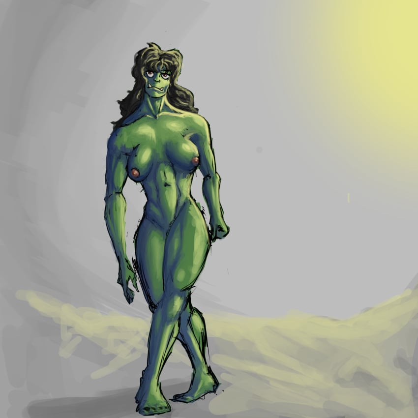 cyzzak female muscular muscular_female nude orc orc_female self_upload solo solo_female