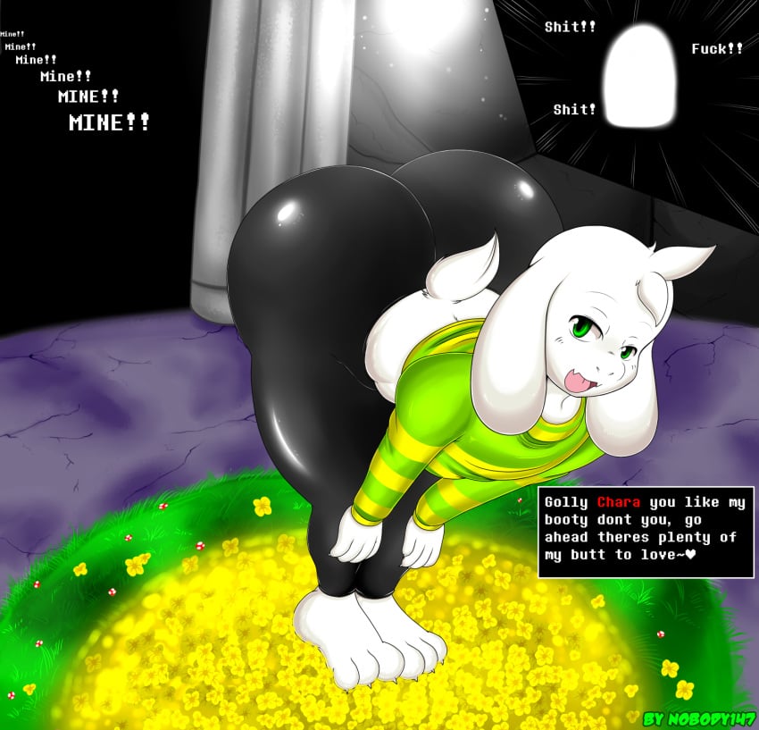 1boy 2d anthro anthro_male anthro_only asriel_dreemurr ass big_ass big_butt caprine clothed clothing fat_ass fat_butt femboy flowers furry furry_male furry_only goat green_eyes hips huge_ass huge_butt humanoid humanoid_male humanoid_only legs male male_only mammal mammal_humanoid nobody147 pants presenting presenting_ass presenting_butt presenting_hindquarters solo solo_male tail teasing thick thick_ass thick_thighs thighs undertale undertale_(series) white_fur