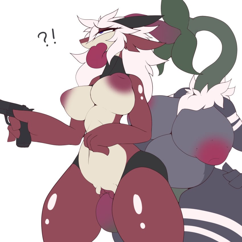 1:1 ?! ahe_gao anthro anthro_on_anthro areola ass avian big_breasts big_penis breasts chest_tuft clitoris dragon duo elemental_creature erection female female_penetrated flora_fauna fluffy fur furry genitals gun gynomorph hair handgun hi_res holding_gun holding_object holding_weapon huge_breasts hybrid intersex intersex/female intersex_penetrating intersex_penetrating_female looking_pleasured mammal monster monster_girl multiple_girls nipples nude oral oral_penetration parasite penetration penis plant prehensile_penis ranged_weapon red_body sate scalie sepiruth sex simple_background spinel_(sepiruth) thick_thighs tongue tuft vaginal_penetration weapon white_body white_fur white_hair wide_hips