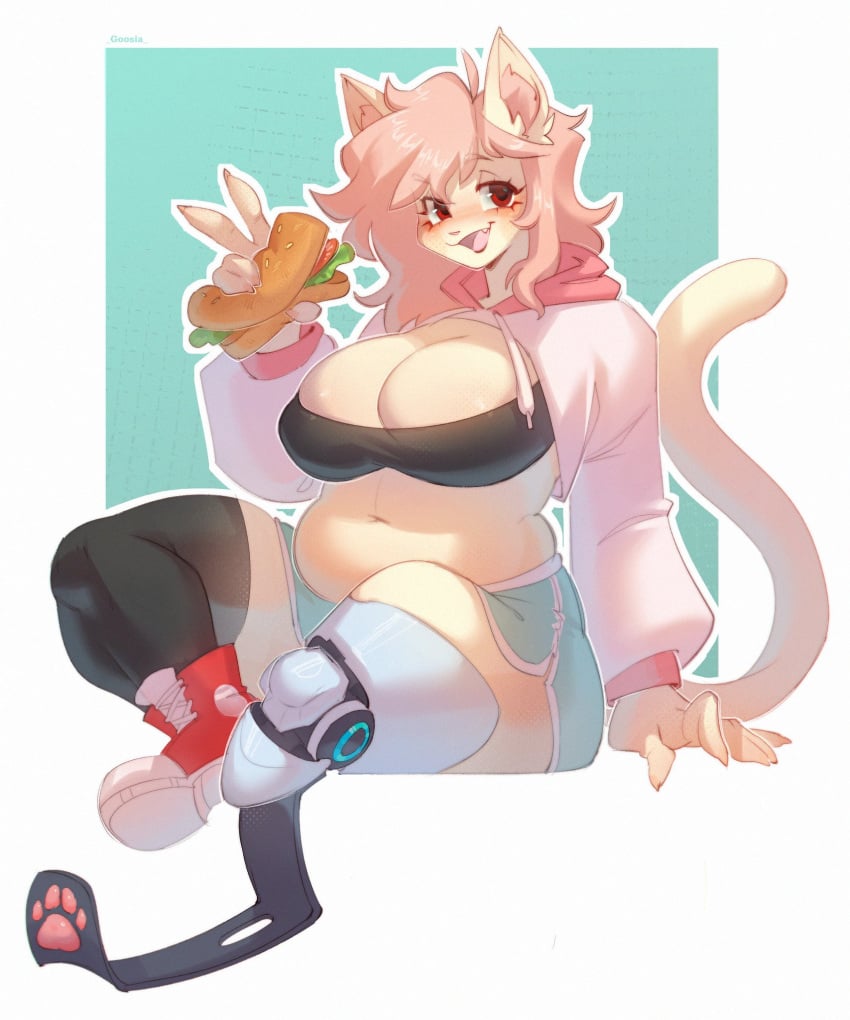 bbw big_breasts breasts capri cleavage female furry goosia huge_breasts overweight thick_thighs wide_hips