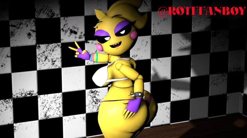 3d 3d_(artwork) ashcon big_ass five_nights_at_freddy's five_nights_at_freddy's_2 panties sfm solo source_filmmaker toy_chica_(eroticphobia) toy_chica_(fnaf)