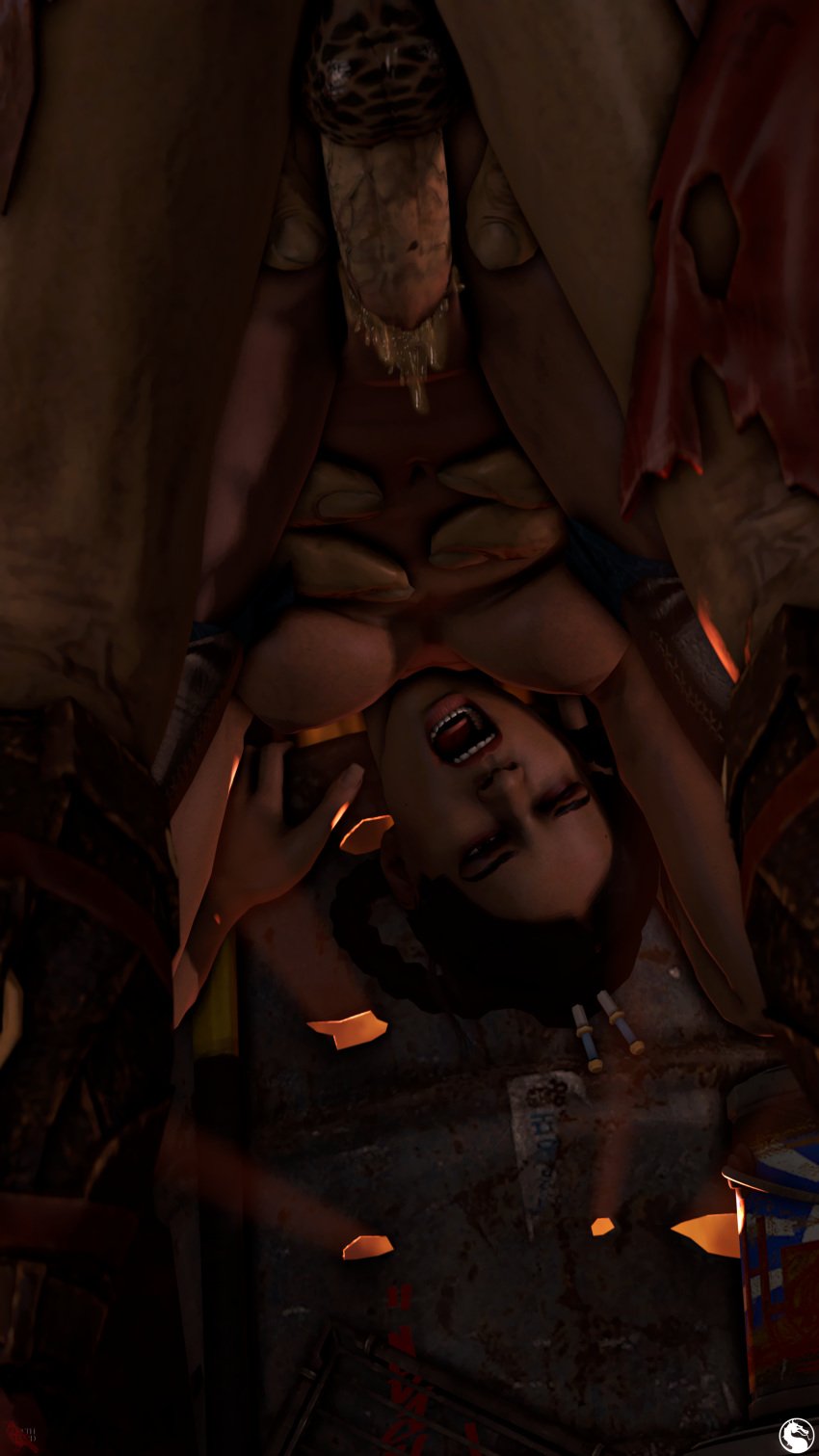 3d bent_over cum cum_in_pussy cum_inside deathhandsfm defeated goro huge_cock kitana mortal_kombat rape screaming tagme uncensored upside_down vaginal_penetration