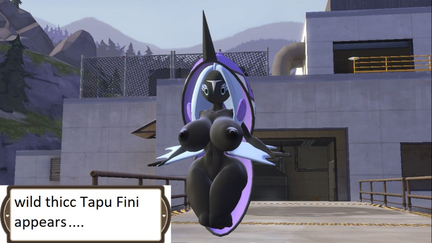 big_ass big_breasts fit_female pokemon tapu_fini