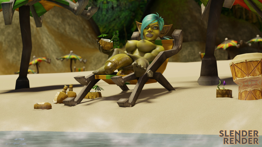 1futa 3d absurdres areolae barefoot beach big_breasts big_penis blender blue_eyes blue_hair breasts busty dark_nipples dickgirl drink drinking drunk fantasy female flaccid futa_focus futa_only futanari goblin goblin_female goblin_futanari green_skin highres holding_penis huge_breasts huge_cock intersex jewelry large_breasts large_penis long_pointy_ears nipples nose_piercing nude outdoors penis pointy_ears presenting presenting_penis seaside shortstack slenderrender smile smirk solo solo_futa tagme umbrella warcraft water wet world_of_warcraft