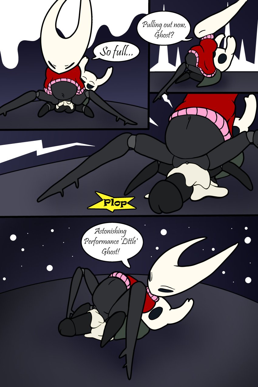 absurd_res after_sex anthro big_penis bodily_fluids clothing comic cum cum_in_pussy cum_inflation cum_inside dialogue dress duo female genital_fluids genitals hi_res hollow_knight hornet_(hollow_knight) hyper hyper_penis incest inflation male penis pornwhal protagonist_(hollow_knight) sex siblings small_but_hung stomach_bulge straight team_cherry vaginal_penetration vessel_(species) video_games