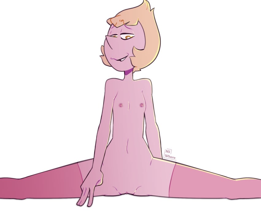 breasts female gem_(species) neversaywhere nipples pussy splits steven_universe yellow_pearl_(steven_universe)