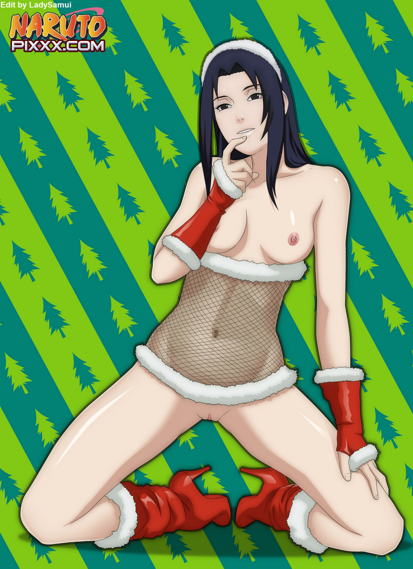 christmas female female_only ladysamui milf naruto naruto_(series) naruto_shippuden solo uchiha_mikoto