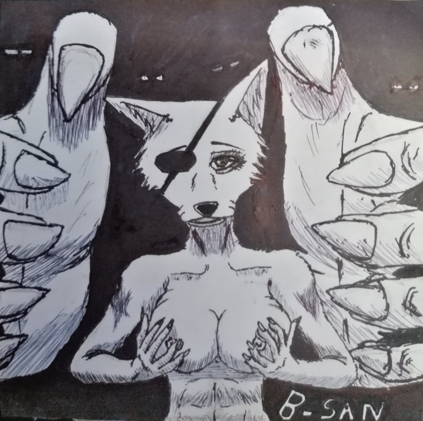 beastars bsan94 female foxred furry hi_res inarigumi solo