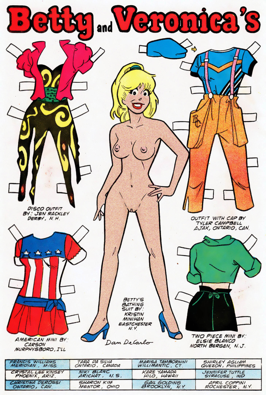 archie_comics betty_cooper blonde_hair casual female footwear human pale_skin paper_doll tagme