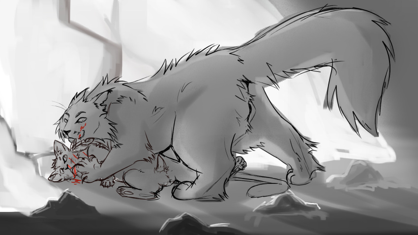 feral imminent_death irkendrool mapleshade_(warriors) ravenwing_(warriors_cats) tagme warriors_(cats)