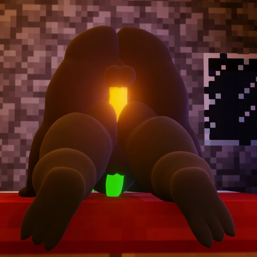 3d anal animated anxiboi big_ass enderman gay gif male male/male male_only minecraft small_dom_big_sub thick_thighs