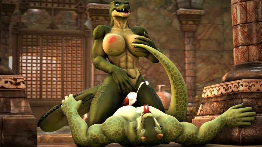 3d_(artwork) 4k absurd_res ahe_gao anthro bath bathhouse big_breasts blue_eyes bodily_fluids breasts crocodile crocodilian crocodylid cum cum_on_chest duo female female_on_top finger_fuck fingering fox_whisper85 genital_fluids genitals grinding half-closed_eyes hi_res interspecies larger_female lizard long_tail looking_pleasured male male_on_bottom narrowed_eyes nipples nonpenetrative_sex on_bottom on_top orgasm orgasm_face penis pussy reptile scalie sex size_difference smaller_male source_filmmaker straight tongue tongue_out vaginal_penetration