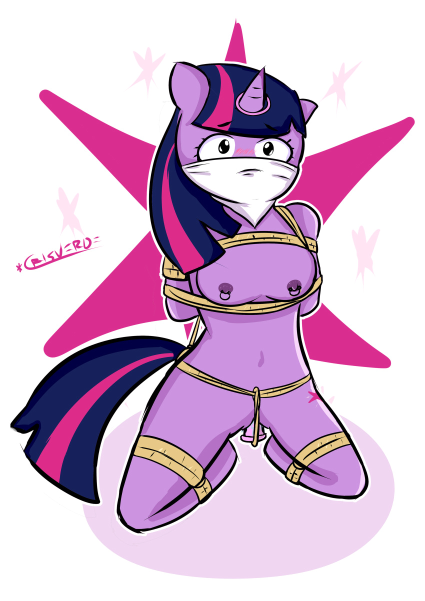 bondage friendship_is_magic my_little_pony mylittlehentai mylittleponynudes nipple_piercing nipples oncensored pony rope_bondage twilight_sparkle_(mlp)