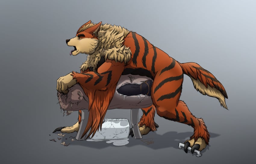 14:9 animal_genitalia animal_penis anthro arcanine avian big_penis bodily_fluids breeding_mount breeding_mount_use canid canine canine_penis cum erection european_mythology excessive_cum fullbodywolf genital_fluids genitals greek_mythology hi_res hybrid knot knotting male male_only mammal mythological_avian mythological_firebird mythology nintendo open_mouth penis phoenix pokemon pokemon_(species) sex simple_background solo teeth tongue tongue_out video_games