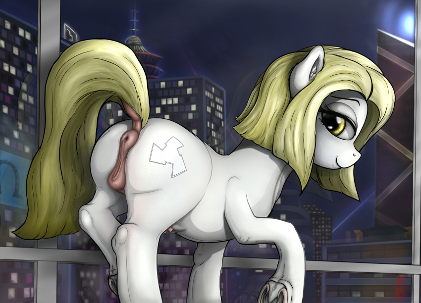 anatomically_correct animal_genitalia animal_pussy anthro anus ass breasts celsian crotchboobs doctor_duff_(mlp) equine_pussy female female_only friendship_is_magic my_little_pony original_character pussy solo_female tagme vagina