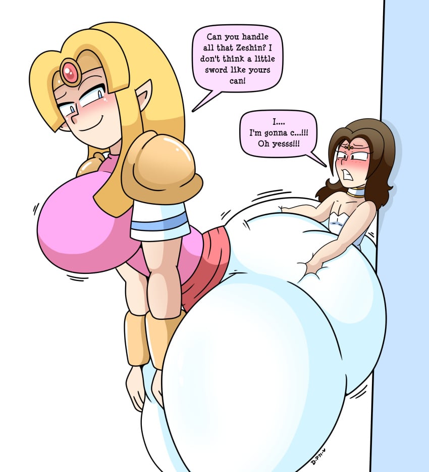 a_link_between_worlds ass ass_dough big_ass big_breasts big_butt breasts bubble_ass bubble_butt daisy-pink71 deep_skin dress fat_ass fat_butt females females_only fully_clothed giantess huge_ass huge_breasts huge_butt implied_sex large_ass large_breasts large_butt looking_back name_drop nintendo orgasm princess_zelda seductive seductive_look seductive_smile sex size_difference smelly_ass smug_face the_legend_of_zelda thick_ass thick_thighs wide_hips zelda_(a_link_between_worlds) zeshin