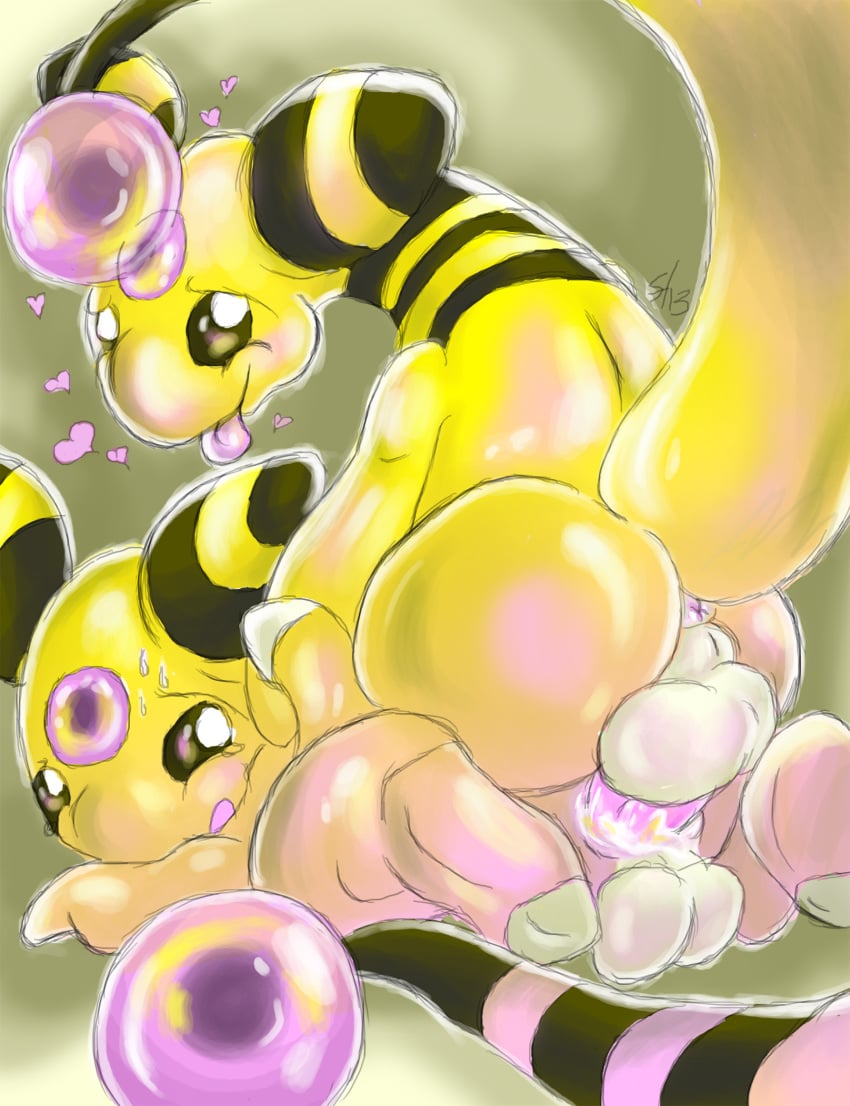 2boys ampharos anal anal_sex anus ass blush chubby cum cum_in_ass cum_inside cum_on_penis fur furry furry_only game_freak hauntzor heart hearts looking_at_viewer looking_back male male_only nintendo penis pokemon pokemon_(species) puffy_anus pussy sex shiny striped striped_tail sweat swollen_anus tail tear testicles tongue tongue_out video_games yaoi yellow_skin