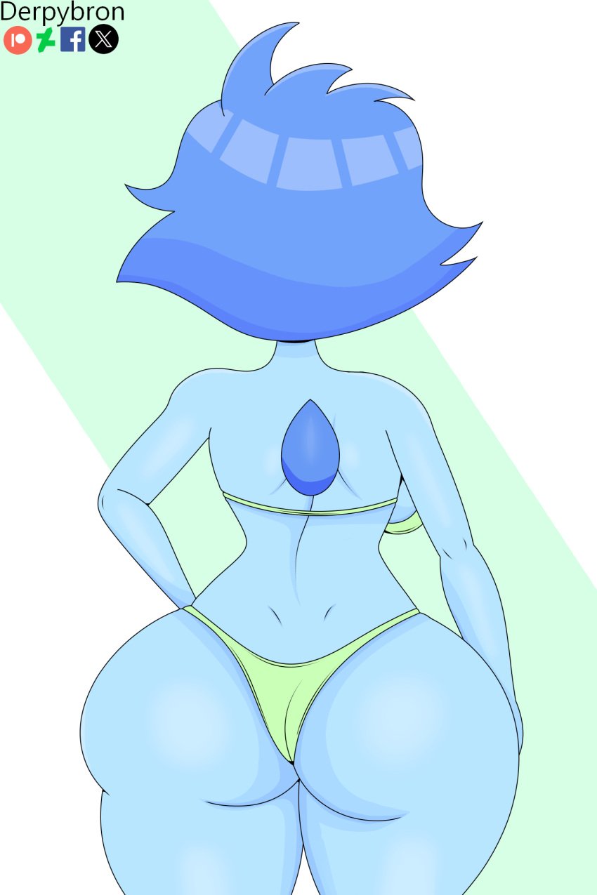 1girls ass beach big big_breasts bikini blue body dat female female female_only lapis_lazuli_(gem) lapis_lazuli_(steven_universe) sexy skin steven_universe steven_universe:_the_movie steven_universe_future warefoot