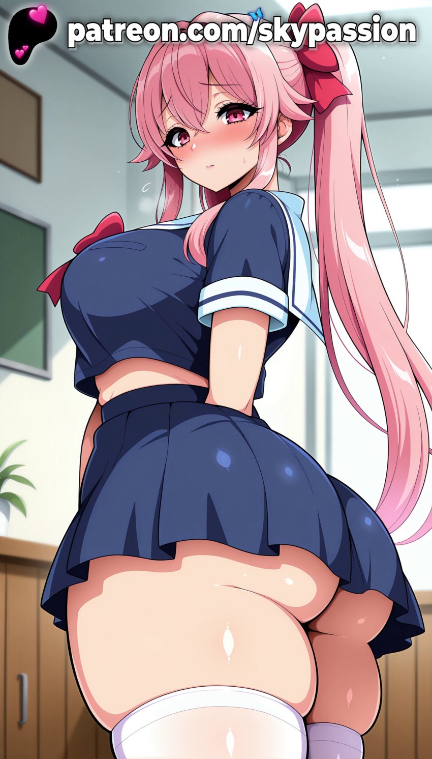 1girls 2025 ai_assisted ai_generated anime artist_name ass ass_peek big_ass big_breasts big_butt big_chest blue_hair blurry blurry_background blush booty breasts bubble_ass bubble_butt bust busty buttocks chest clothed_female curvy_ass curvy_butt depth_of_field eyebrows_visible_through_hair female_focus female_only firm_ass flower gasai_yuno gradient_hair hair_between_eyes hair_flaps hi_res high_quality high_resolution highres indoors juicy_ass juicy_butt large_ass large_breasts long_hair looking_at_viewer mirai_nikki multicolored_hair no_panties patreon patreon_username perfect_ass pink_eyes pink_hair plant pleated_skirt plump_ass potted_plant ribbon round_ass school_uniform serafuku sexy_ass side_ponytail sidelocks skirt skypassion solo stable_diffusion thighhighs tight_ass voluptuous_ass watermark white_legwear