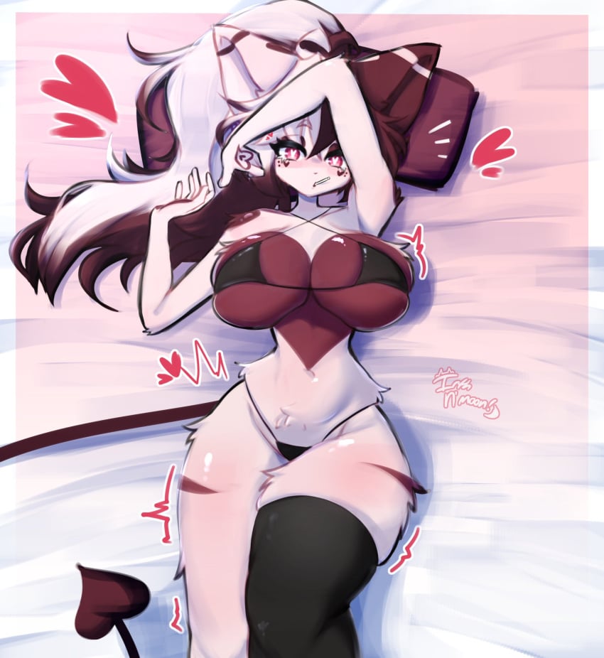 anthro big_breasts bikini breasts female female_only fur furry irthnmoon laying_down tagme
