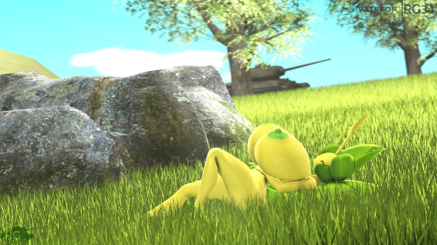 3d female grass hyper hyper_breasts leavanny pokemon rgtdwtbr source_filmmaker tagme tank