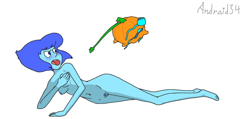 android_34 ass assisted_exposure breasts butt cartoon_network embarrassed embarrassed_nude_female enf gem_(species) lapis_lazuli_(steven_universe) naked nipples nude pumpkin pumpkin_(steven_universe) steven_universe