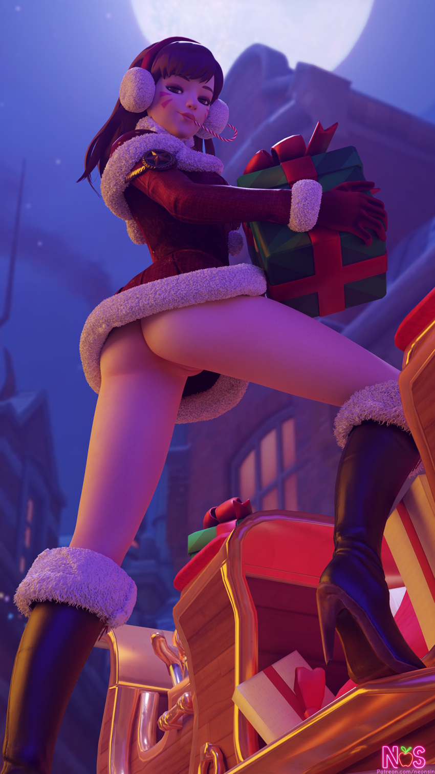 3d blender d.va female female_only looking_at_viewer neonsin overwatch pussy