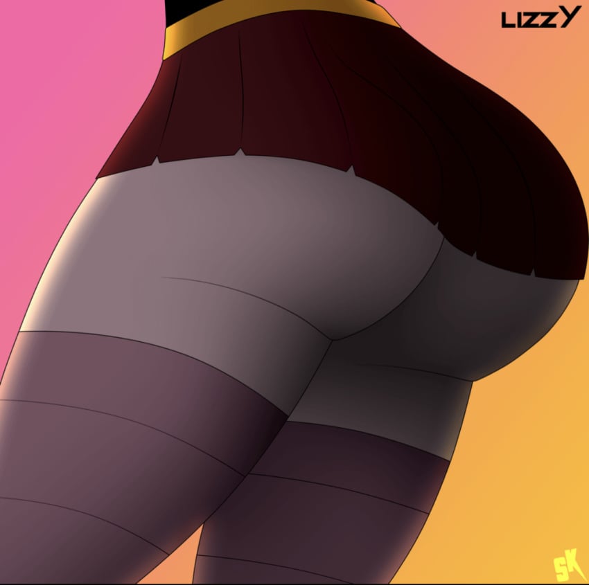 1girls 2d ass ass_focus big_ass big_butt female female_only glitch_productions humanoid lizzy_(murder_drones) murder_drones robot robot_girl robot_humanoid samkvevo solo