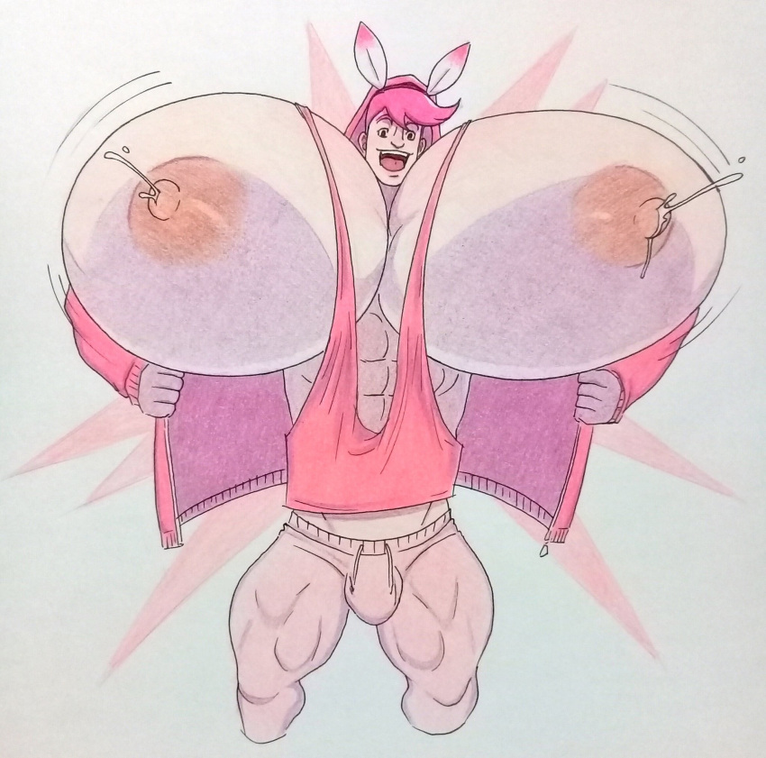 abs bara bara_tiddies bara_tits big_breasts big_breasts big_chest big_moobs big_nipples big_pecs blush blush breasts breasts bunny_ears chest chest_milk cleavage cnb2804 dilf gigantic_breast gigantic_chest gigantic_moobs gigantic_pecs gigantic_pectorals huge_breasts huge_chest huge_moobs huge_pecs hyper_breast hyper_chest hyper_moobs hyper_pecs hyper_pectorals lactation large_breasts large_chest large_moobs large_pecs large_pectorals leaking_milk low_cut_shirt male male_blushing male_cleavage male_lactation male_nipples male_only male_tits massive_breasts massive_chest massive_moobs massive_pecs massive_pectoral milk milking moobs muscular_breast muscular_chest muscular_male muscular_pecs muscular_pectorals nipples pec_milk pecs pectorals pectorals_milk pink_hair presenting_breasts presenting_chest presenting_pecs presenting_pectorals