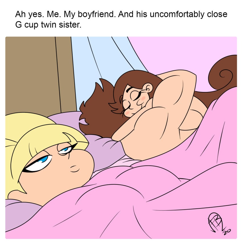 1boy 2020 2girls 500_dollar_four_foot_tall_mareep ah_yes._me._my_boyfriend. bed brother_and_sister cuckquean dipper_pines disney disney_channel english_text female frostbiteboi gravity_falls implied_incest mabel_pines male meme multiple_girls muscular muscular_male pacifica_northwest straight_hair text thicc-verse