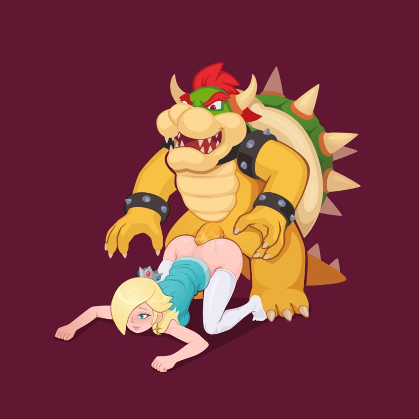 2020 anal anal_sex anthro anthro_penetrating anthro_penetrating_human blonde_hair blue_eyes bowser breasts claws clothing crown duo ear_piercing ear_ring erection female female_on_anthro female_penetrated genitals hair hi_res horn human human_on_anthro human_penetrated interspecies koopa larger_male legwear looking_pleasured male male_on_human male_penetrating male_penetrating_female mammal mario_(series) nintendo open_mouth penetration penile penile_penetration penis piercing princess_rosalina purplehorn_(artist) red_eyes red_hair scalie sex shell simple_background size_difference smaller_female smaller_penetrated spikes straight super_mario_galaxy teeth video_games