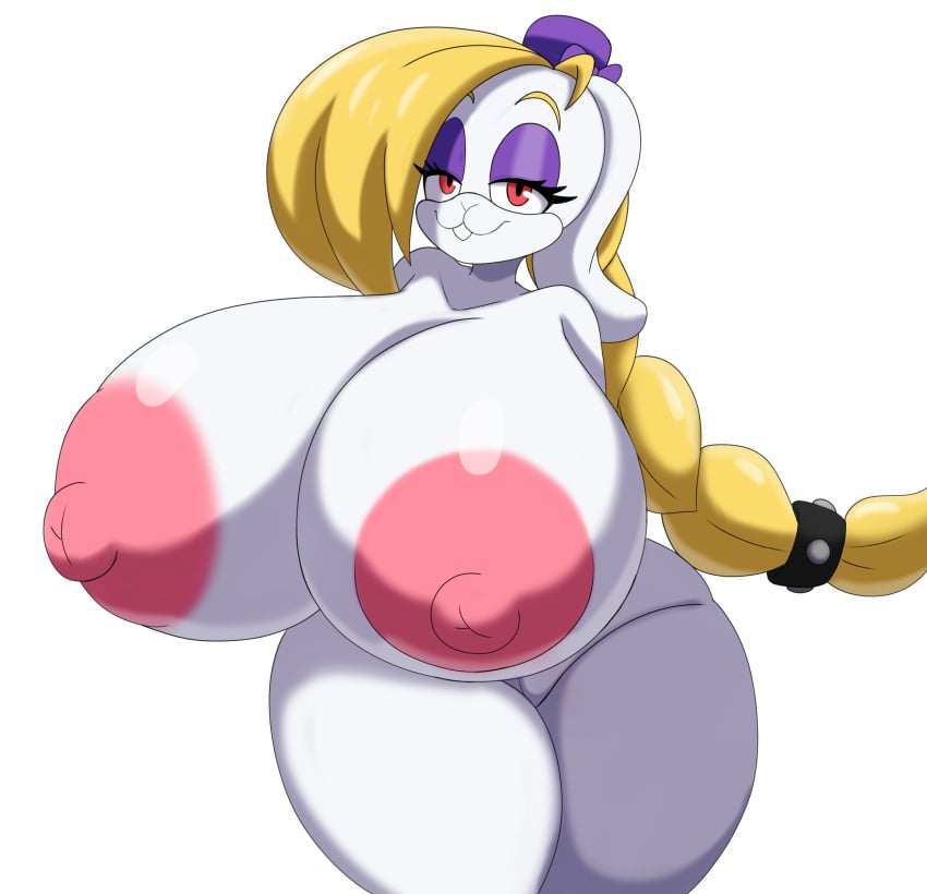 big_breasts bunny_girl completely_nude_female gigantic_breasts hariet_(mario) large_breasts long_hair mario_(series) massive_breasts mechspazer