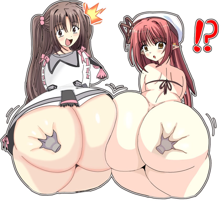 !? 2025 2d 2girls :d :o absurd_res ahoge alternate_ass_size anime_girl anime_style ass ass_bigger_than_head ass_bigger_than_torso ass_dough ass_focus ass_grab ass_to_ass asuka_watarai bangs bare_ass bare_back bbw big_breasts bikini bikini_top bikini_top_only blush bottomless bottomless_female breasts brown_hair butt butt_focus cel_shading color colored crossover curvaceous curvy curvy_body curvy_female curvy_figure dress dress_shirt duo elf fat_ass female female_focus female_only frilled_collar frilled_skirt frills grey_sailor_collar hair hair_between_eyes hair_bobbles hair_ornament hand_on_another&#039;s_ass hands_on_ass hat hi_res highres hourglass_figure huge_ass human jiggle large_ass large_breasts light-skinned_female light_skin lisianthus long_hair long_sleeves looking_at_viewer looking_back open_mouth oretachi_ni_tsubasa_wa_nai pink_bow pink_ribbon pointy_ears presenting_hindquarters question_mark rear_view red_hair redhead redhead_female ribbon ribbon-trimmed_sleeves round_ass sailor_collar school_uniform serafuku shuffle! sidebob sidelocks skirt_up smile squish squished_ass surprised surprised_expression svenniehoek swept_bangs swimsuit symmetrical_docking thick_ass thick_thighs thunder_thighs tied_hair too_much_to_grab toony_face transparent_background twintails uniform upskirt very_long_hair voluptuous watarai_asuka white_dress wide_hips wobble