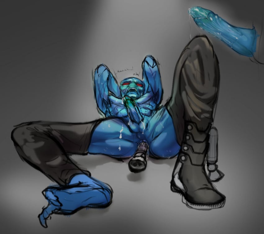 2015 alien alien_humanoid anal anal_insertion anal_masturbation anal_sex armpits arms_behind_back arms_up balls ballsack barefoot blue_body blue_skin bodily_fluids boots cad_bane chaps clone_wars clothing colored_sketch cum cum_drip cum_on_leg cum_on_penis curled_toes dialogue dildo disembodied_penis duros erect_penis erection eyes feet footwear front_view genital_fluids genitals grey_background hands_behind_head humanoid improvised_sex_toy insertion legwear legwear_only lube lying lying_on_back male male_focus male_only masturbation moan moaning mostly_nude not_furry object_insertion on_back one_shoe open_eyes open_mouth orgasm partially_clothed penetration penis red_eyes rocket rocket_boots science_fiction sex_toy shirtless shoe_removed shoes simple_background single_shoe skelletang solo solo_focus solo_male star_wars sweat teeth text toes topless