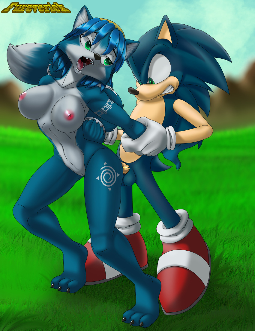 absurd_res anthro crossover duo female fureverick green_eyes hi_res krystal male nintendo nipples penetration sonic_(series) sonic_the_hedgehog sonic_the_hedgehog_(series) star_fox straight video_games