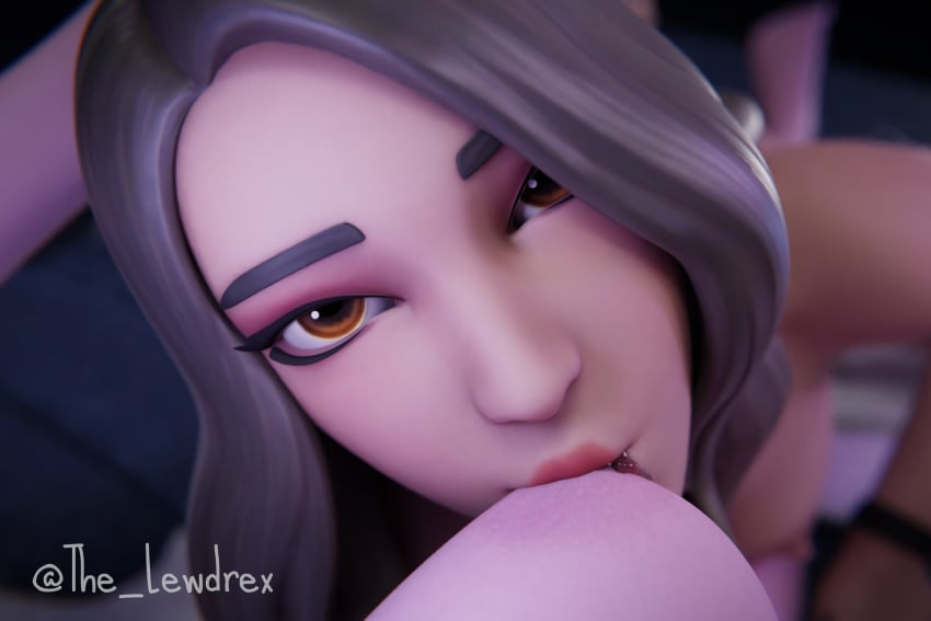 2girls 3d big_breasts blender breast_sucking breasts close-up dusk_(fortnite) female/female fingering fortnite gray_hair lewdrex looking_at_partner midnight_dusk_(fortnite) nude nude_female on_bed pink_hair pov pov_eye_contact sex sucking sucking_nipples victoria_saint yuri