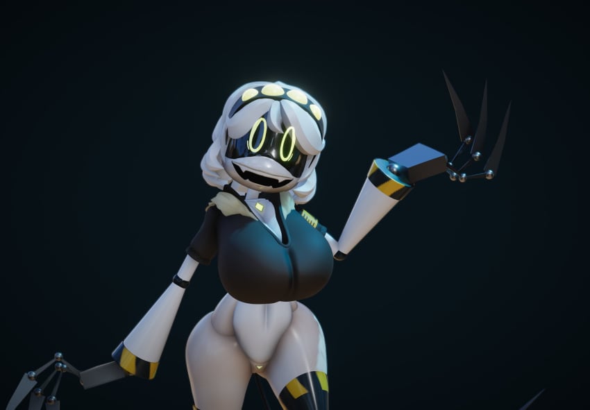 3d 3d_(artwork) 3d_model big_ass big_breasts big_butt big_thighs female_only ghastlypann murder_drones robot thick_thighs v_(murder_drones)