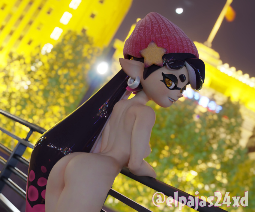 1girls 3d ass_focus callie_(splatoon) elpajas24xd female splatoon squid_sisters