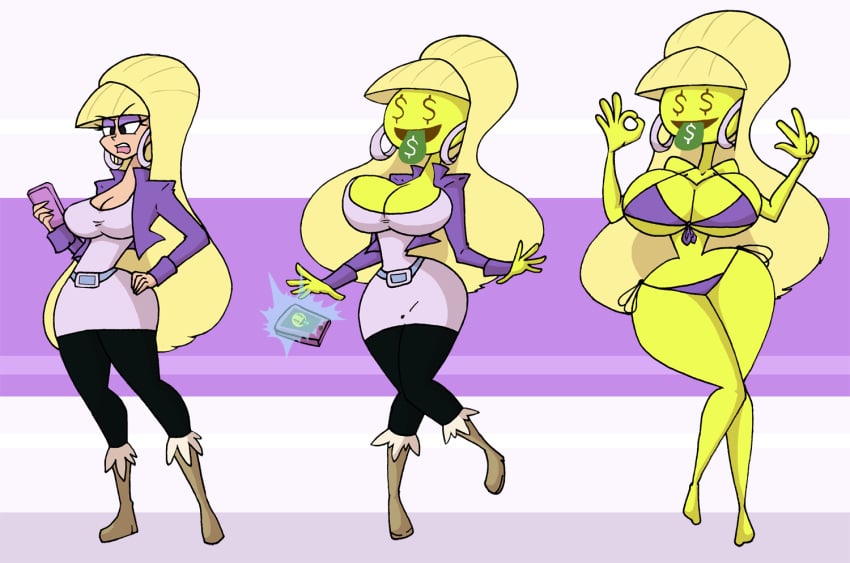 da-fuze disney disney_channel disney_xd emoji emoji_(race) emojification female gravity_falls hourglass_figure huge_ass huge_breasts leotard massive_breasts pacifica_northwest thick_thighs transformation wide_hips