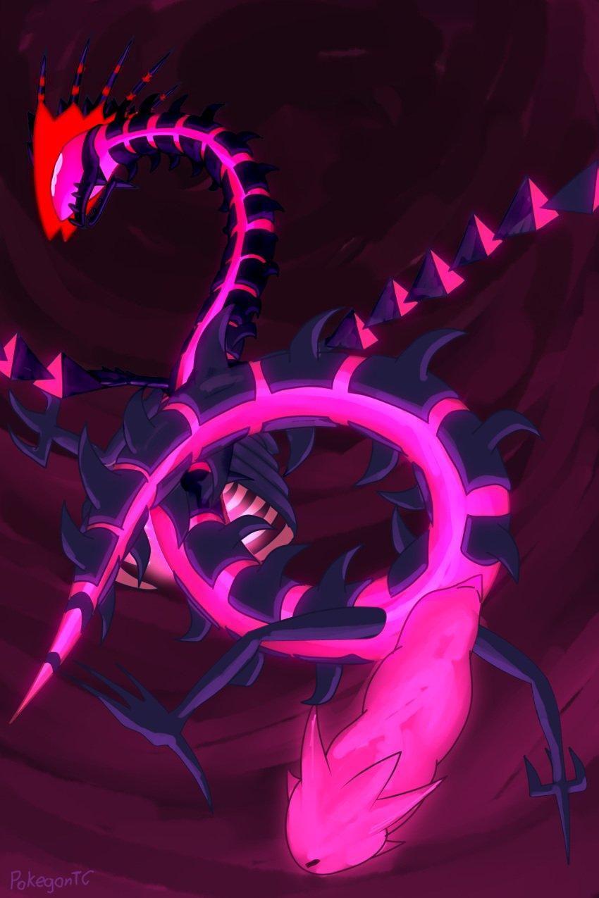 2020 2:3 absurd_res animal_genitalia big_penis blue_body claws cloaca cloacal_penis digital_media_(artwork) dragon erection eternatus exoskeleton feral flying genitals glowing glowing_body glowing_genitalia glowing_penis hi_res legendary_pokémon long_body looking_at_viewer low-angle_view male nintendo open_mouth penis pink_sky pokémon_(species) pokemon presenting presenting_penis rear_view red_body simple_background solo spread_legs spreading t-ace_juice unusual_genitalia unusual_penis video_games wings worm's-eye_view