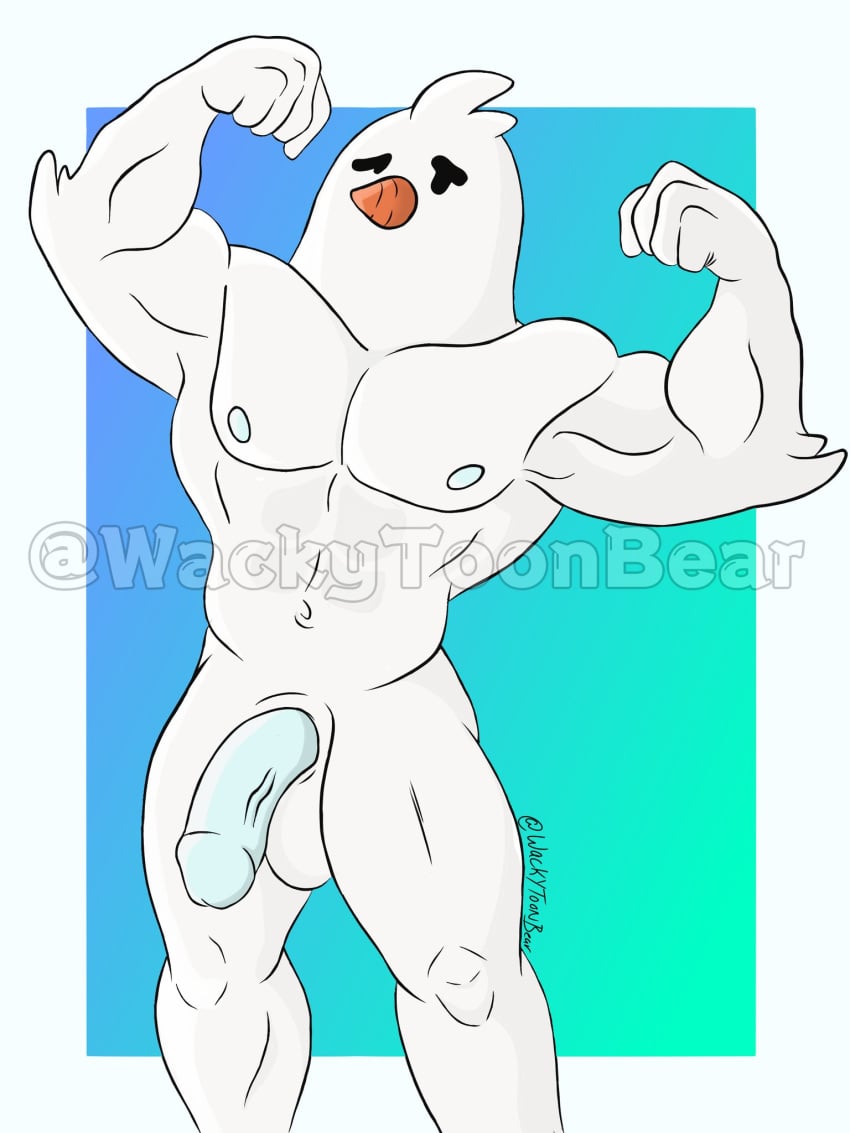 1boy abs anthro balls belly_button biceps carrot epic_games erection fortnite furry genitals male male_only mouthless muscular naked nipples penis pose posing presenting presenting_penis seductive_look showing_off simple_background snow snowman snowmando_(fortnite) solo tagme thick_thighs veiny_penis wackytoonbear white white_body white_penis