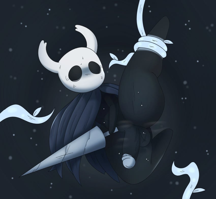 ass big_penis boy bug gay hollow_knight hornynym male_only protagonist_(hollow_knight) solo_male steam sweat tentacle thick_thighs